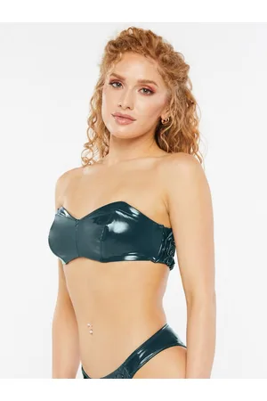 Savage X Fenty Leather Tease Vinyl Bandeau Bralette