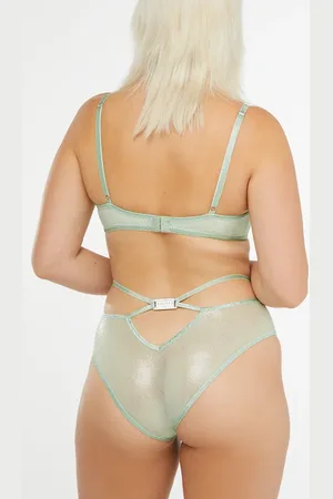 Savage X Fenty Going Platinum Mesh Cheeky Panty