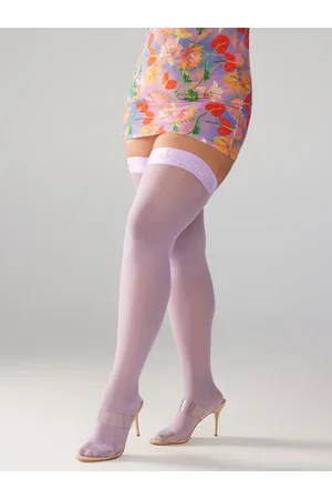 Savage X Fenty Divorce Court Thigh-High Stay-Up Stockings
