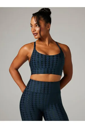 Savage X Fenty Band-It Houndstooth Low-Impact Sports Bra