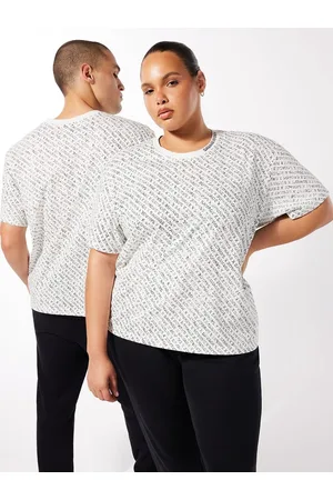 Savage X Fenty Essential Heavy Jersey Stacked Monogram Tee