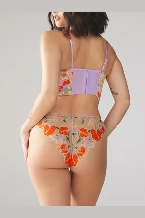 Savage X Fenty Mutha Nature Satin Cheeky Panty