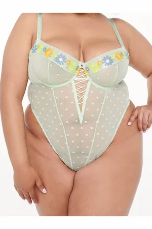 Savage X Fenty Free Spirit Floral Embroidered Teddy