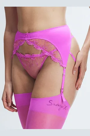Savage X Fenty Loveline Satin Garter Belt