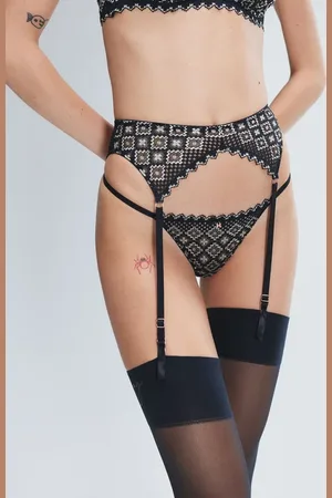 Savage X Fenty Foulard Lace Garter Belt