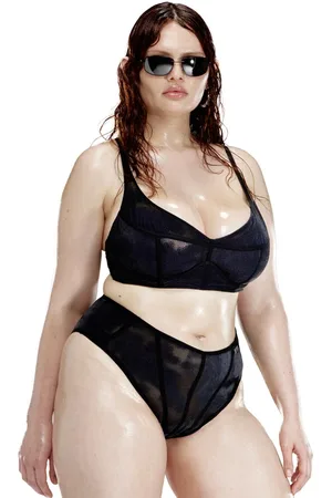 Savage X Fenty Diesel Denim Smoke Unlined Longline Bra