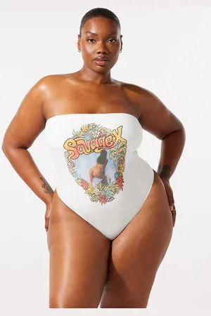 Savage X Fenty Summer Heat Strapless Bodysuit Teddy