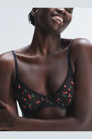 Savage X Fenty Puff Cherries Unlined Demi Bra