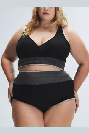 Savage X Fenty Featherweight Knit Faux Wrap Crop Top
