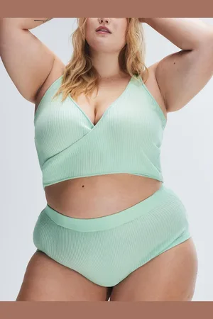 Savage X Fenty Featherweight Knit Faux Wrap Crop Top