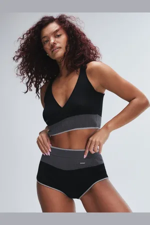 Savage X Fenty Featherweight Knit Faux Wrap Crop Top