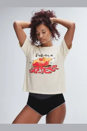 Savage X Fenty Weekender Jersey Shrunken Graphic Tee