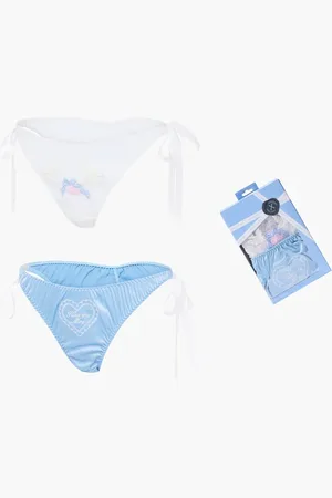 Savage X Fenty Flirty & Wordy Bridal 2-Piece Bikini Set