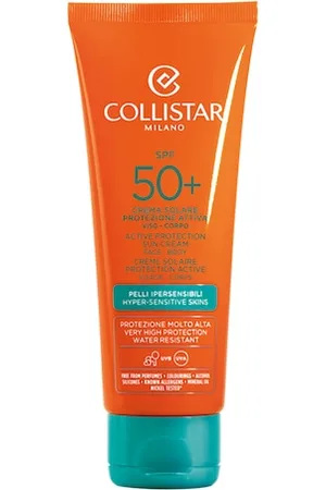 Collistar Crema Solar Protección Activa Spf 50+ - Rostro-cuerpo - 100 Ml
