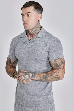 SikSilk Camiseta Polo Smart Gris Masculino S