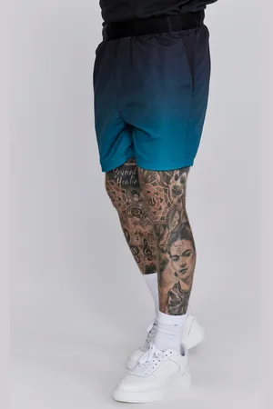 SikSilk Pantalones Cortos Natación Fade Negro Turquesa Masculino XS