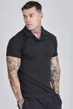 SikSilk Camiseta Polo Smart Negra Masculino S