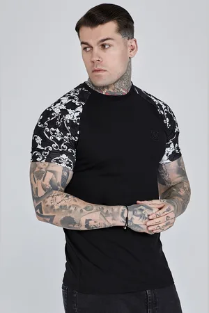 SikSilk Camiseta veneciana negra para hombre XS