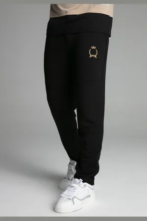 SikSilk Pantalones Pista Negros Masculino XS