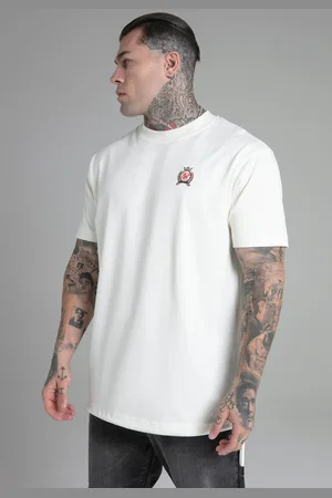 SikSilk Camiseta oversized crudo para hombre S
