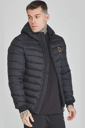 SikSilk Chaqueta burbuja negra para hombre XS