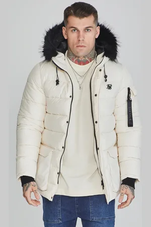 SikSilk Parka crudo para hombre XL