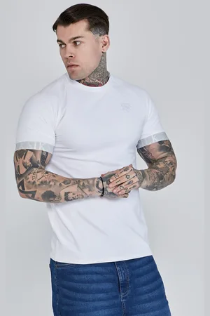 SikSilk Camiseta técnica blanca para hombre M