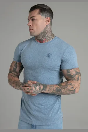 SikSilk Camiseta marl azul para hombre XS