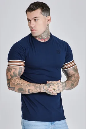 SikSilk Camiseta técnica azul marino para hombre S