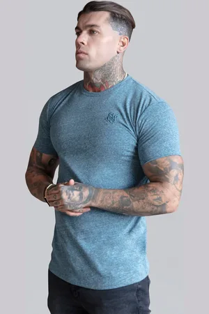 SikSilk Camiseta marl azul para hombre XS