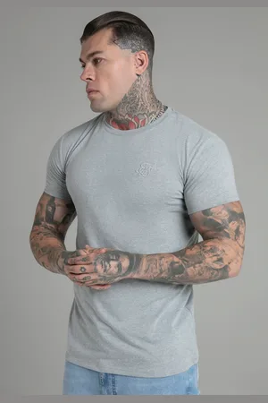 SikSilk Camiseta marl gris para hombre XS