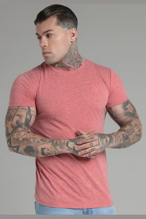SikSilk Camiseta marl naranja para hombre XS