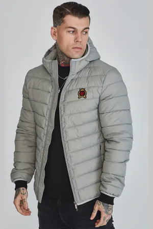 SikSilk Chaqueta burbuja gris para hombre XS