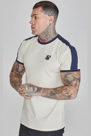 SikSilk Camiseta Ringer crudo para hombre XS