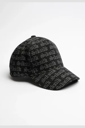 SikSilk Capa de camionero de mezclilla de Jacquard - Negro One Size