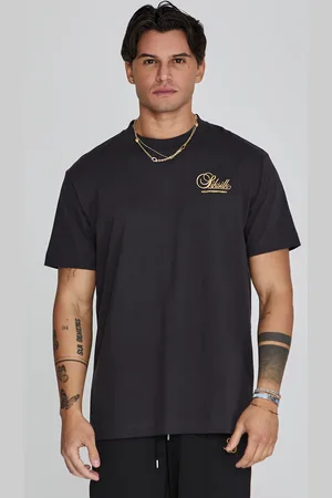 SikSilk Camiseta gráfica negra para hombre XS