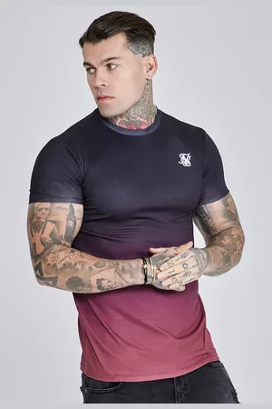 SikSilk Camiseta Fade Azul Rosa Masculino XS