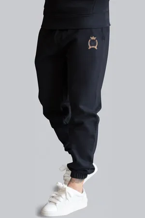 SikSilk Joggers de ajuste relajado negros para hombre XS