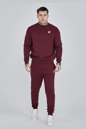 SikSilk Suéter esencial burdeos para hombre XS