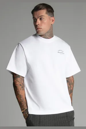 SikSilk Camiseta Logo Blanca Masculino XS