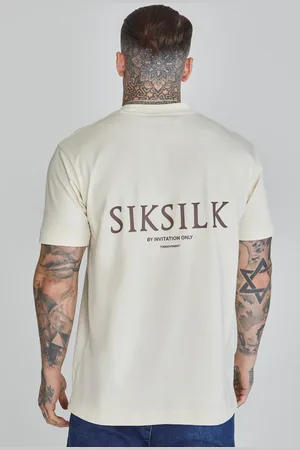 SikSilk Camiseta gráfica crudo para hombre M
