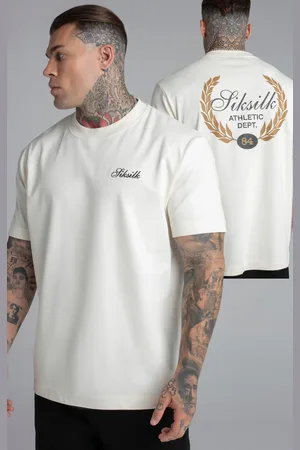 SikSilk Camiseta gráfica crudo para hombre L