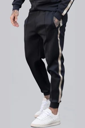 SikSilk Joggers elegantes negros para hombre S
