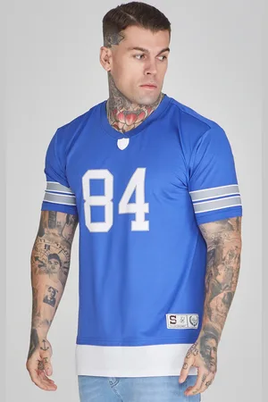 SikSilk Camiseta deportiva azul para hombre XXL