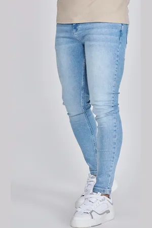 SikSilk Jeans skinny azules para hombre 36