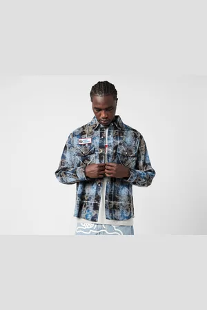 ICECREAM Acid Wash Check Shirt