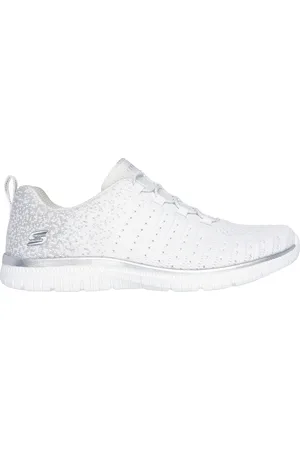 Skechers Virtue - Lucent en /Plata, talla 35, Vegan