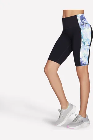 Skechers GO WALK Seascape Floral 10 Inch Bike pantalones cortos en /Turquesa, talla XS