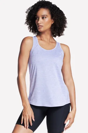 Skechers GO DRI Swift Performance Tank en /Rosa Claro, talla Pequeña