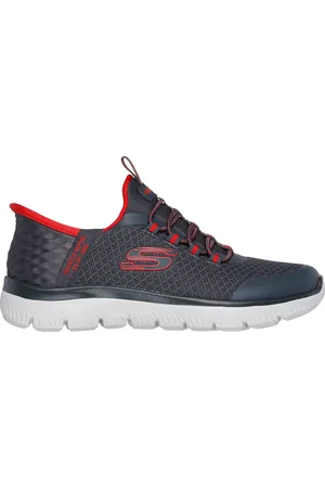 Skechers Niño Slip-ins: Summits - High Range en /Rojo, talla 27.5, Vegan